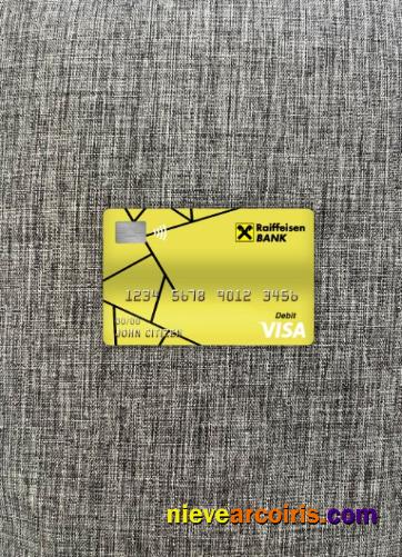 Croatia Raiffeisen bank visa debit card photolook